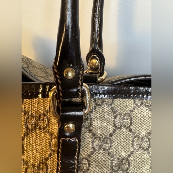 Gucci GG Supreme Monogram Coated Canvas Large Tote Bag with COA - Picture 10 of 17